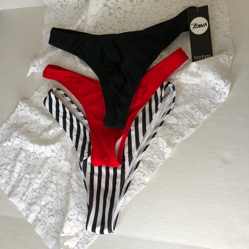 NWOT BUNDLED Thong & Thigh high bathing suit Small